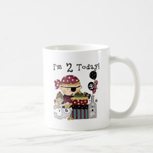 2. Geburtstag Pirate Tshirts und Geschenke Kaffeetasse