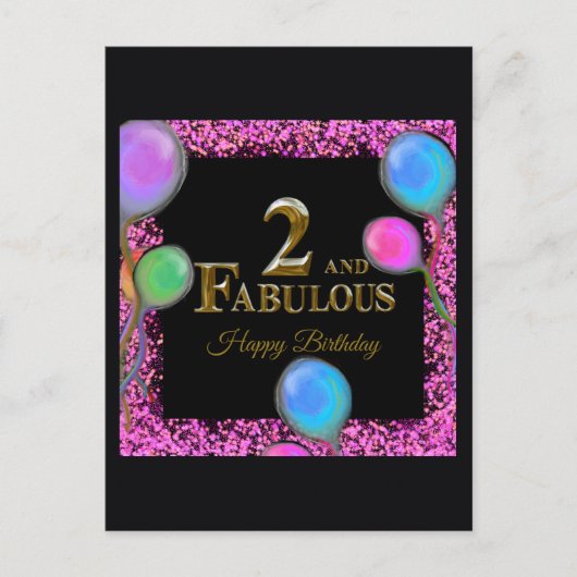 2. Geburtstag Postkarte (Vorderseite)