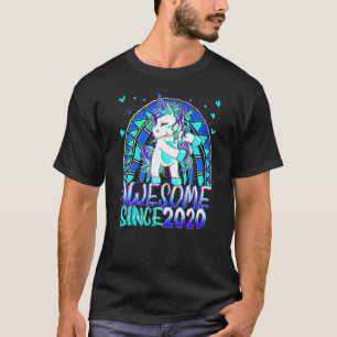 2. Geburtstag Regenbogen 2 Jahr Altes Blütenorn G T-Shirt