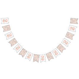 2. Geburtstag Rustic Wood Shabby Chic Rose Blumens Wimpelkette