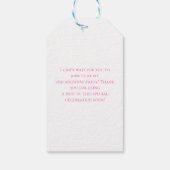 2. Geburtstag Sandbox Girl Party Vielen Dank Geschenkanhänger (Rückseite)