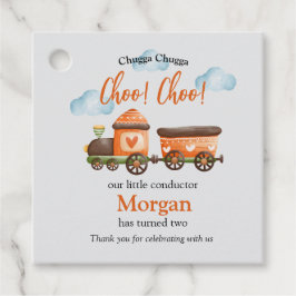 2. Geburtstag Schöner Zug Wasserfarbenes Party Geschenkanhänger