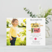 2. Geburtstag Sommerpopsiv-Party Einladung (Stehend Vorderseite)