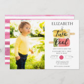 2. Geburtstag Sommerpopsiv-Party Einladung (Vorne/Hinten)