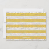 2. Geburtstag Sportfußball Rustikal Gelb Foto Einladung (Rückseite)