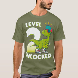 2. Geburtstag T Shirt Dinosaurier Rex 2 Jahre alt