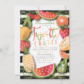 2. GEBURTSTAG | Two-tti Frutti Party Einladung (Vorderseite)