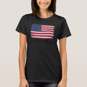 2. Geburtstag Vintage US-Flagge Phantastisch seit T-Shirt