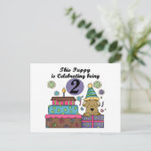 2. Geburtstag Welpenhemden und Geschenke Postkarte (Stehend Vorderseite)