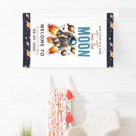 2. Geburtstag Weltraum starten Banner (Insitu)