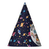 2. Geburtstag Weltraum starten Partyhütchen (Links)