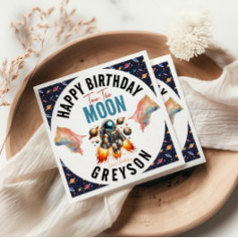2. Geburtstag Weltraum starten Serviette