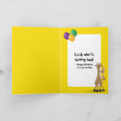 2. Geburtstag Wildtiere Babys Karte (Innenseite)