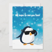 2. Geburtstag Zwei Cooler Pinguin Junge Einladung (Rückseite)