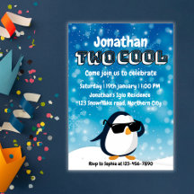 2. Geburtstag Zwei Cooler Pinguin Junge