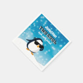 2. Geburtstag Zwei Cooler Pinguin Junge Serviette (Ecke)