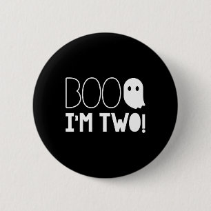 2. Geburtstag Zwei Jahre alt Boo ich bin zwei! Hal Button