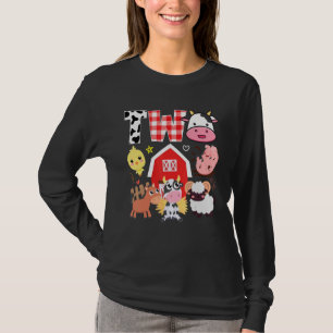 2. Geburtstag Zwei Jahre altes Thema Tiere Geburt T-Shirt