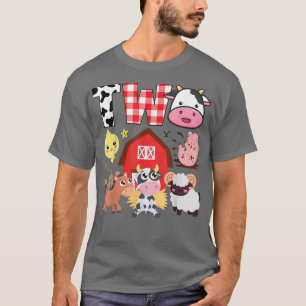 2. Geburtstag Zwei Jahre altes Thema Tiere Geburt T-Shirt
