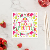 2. Geburtstag Zwei-tti Frutti Fruit Geburtstagspar Serviette (Beispiel)