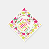 2. Geburtstag Zwei-tti Frutti Fruit Geburtstagspar Serviette (Ecke)