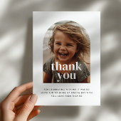 2. Geburtstags Arched Foto - zwei Dankeskarte