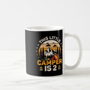 2. Geburtstags-Camping-Party 2 Jahre altes Mädchen Kaffeetasse