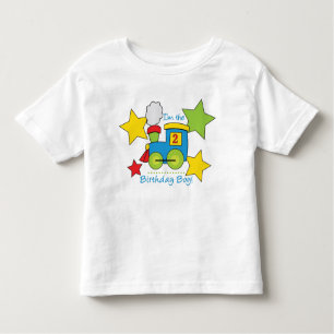 2. Geburtstags-Jungen-Zug-Shirt Kleinkind T-shirt