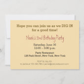 2. Geburtstags-LKW-Party Einladung (Rückseite)