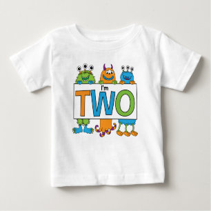 2. Geburtstags-Monster-T-Shirt Baby T-shirt