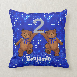 2. Geburtstags-Teddybären Kissen