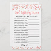 2. Geburtstags-Trivia-Spiel (Vorne/Hinten)