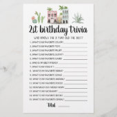 2. Geburtstags-Trivia-Spiel (Vorderseite)