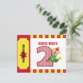 2. Geburtstags-wellenartig bewegende Einladung (Stehend Vorderseite)