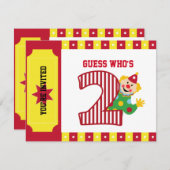 2. Geburtstags-wellenartig bewegende Einladung (Vorne/Hinten)