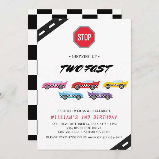 2. Geburtstagsaufenthalt Einladung (Vorne/Hinten)