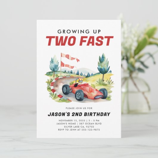 2. Geburtstagsaufenthalt Einladung (Stehend Vorderseite)