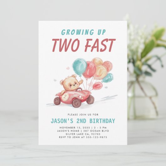 2. Geburtstagsaufenthalt Einladung (Stehend Vorderseite)