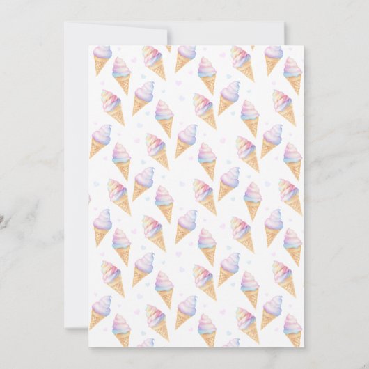 2. Geburtstagseis Einladung (Rückseite)