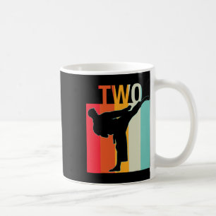 2. Geburtstagsgeschenk Karate Retro Taekwondo Mart Kaffeetasse
