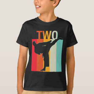 2. Geburtstagsgeschenk Karate Retro Taekwondo Mart T-Shirt