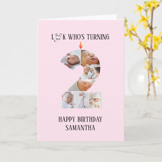 2. Geburtstagskarte Karte (Gelbe Blume)