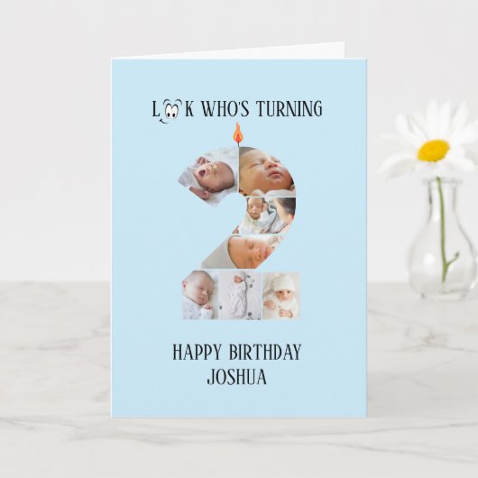 2. Geburtstagskarte Karte (Kleine Pflanze)