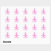 2 - Geburtstagskind - Cupcake Design Runder Aufkleber (Blatt)