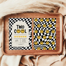 2. Geburtstagslächeln Gesicht Retro Schwarz-weiß G