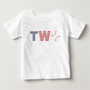 2. Geburtstagsoutfit, Baseball Party, Foto Prop. Baby T-shirt