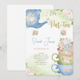 2. Geburtstagstee-Party Einladung