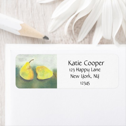 2 Gelbe und grüne Birnen (Insitu)