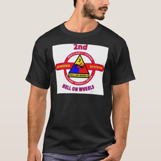 2. GEPANZERTE ABTEILUNG "HÖLLE AUF RÄDERN " T-Shirt (Vorderseite)