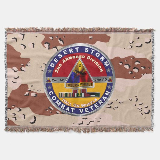 2. gepanzerte Division Desert Storm Veteran Decke (Vorderseite)